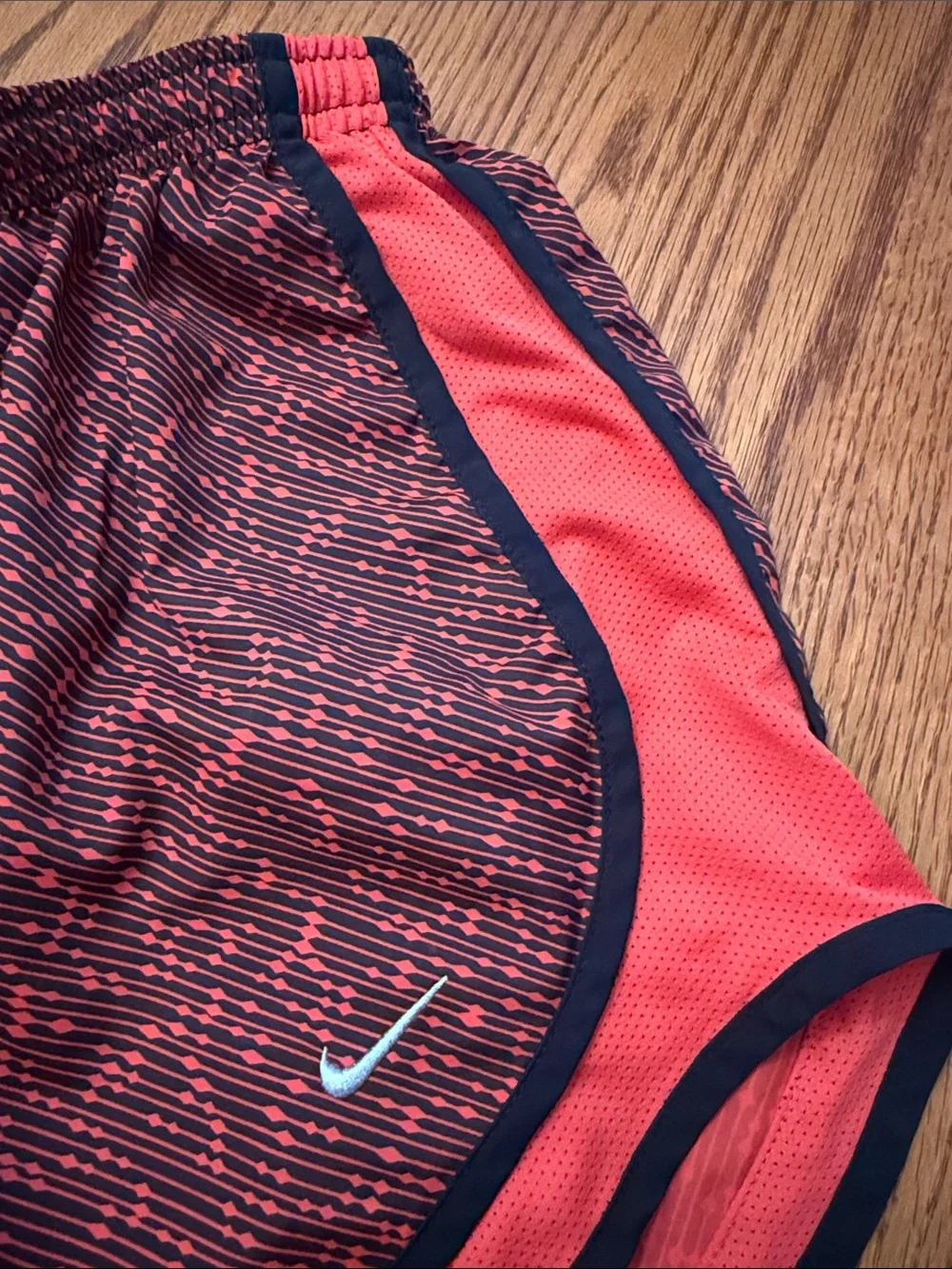 Nike Women’s Red & Black  Athletic Running Shorts